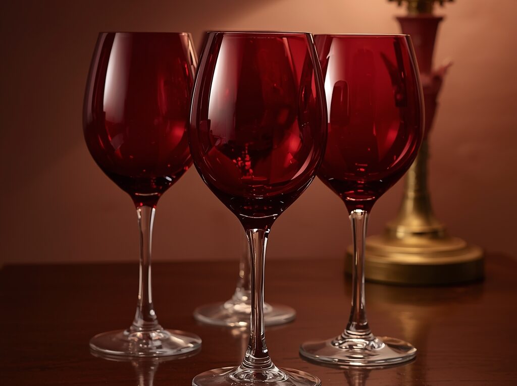 kieliszki do wina kolorowe